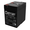 Mighty Max Battery 6V 4.5AH Replacement Battery for Crown 6CE5 - 2 Pack ML4-6MP21910666144